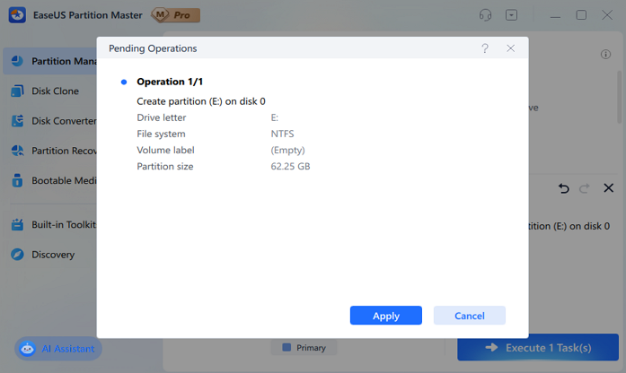 iniciar o particionamento do disco rígido