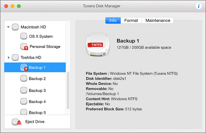 Tuxera NTFS para Mac